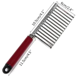 Potato cutter - fries maker - curved chips - stainless steel knifeSteel