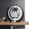 Bluetooth-Lautsprecher - Magnetschwebebahn - schwebende Weltkugel - mit Uhr