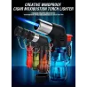 Mini butane lighter - jet flame - windproof - with capLighters