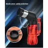 Mini briquet butane - flamme jet - coupe-vent - avec capuchon