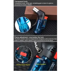 Mini butane lighter - jet flame - windproof - with capLighters