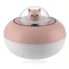 Ultralydsluftfugter - diffuser for æteriske olier - kattehoved - LED - USB - 300ml