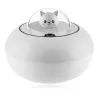 Ultralyd luftfukter - diffuser for essensielle oljer - kattehode - LED - USB - 300ml