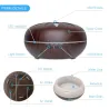 Humidificateur d'air à ultrasons - diffuseur d'huiles essentielles - grain de bois - LED - 500 ml