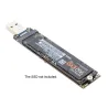 M.2 NVME SSD til USB 3.1-adapter