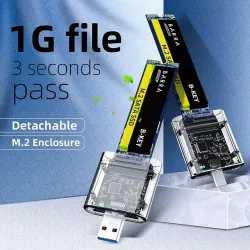 M2 SSD -kotelo - M.2 - USB 3.0 - SATA NGFF Caddy HDD -kortti