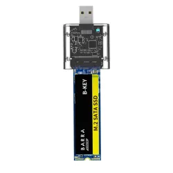 Obudowa M2 SSD - M.2 na USB 3.0 - SATA NGFF Caddy HDD cardKomputer & Laptop