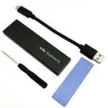 Dual protocol - M2 SSD enclosure - USB-C to USB-A cable - USB 3.1Computers & Laptops