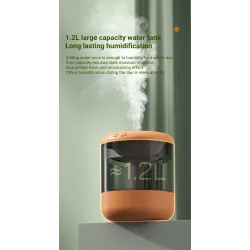 Ultraäänikostutin - eteeristen öljyjen diffuusori - LED - USB - 1200 ml