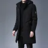 ChaquetasChaqueta larga de invierno con capucha - cremallera - botones