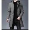 ChaquetasChaqueta larga de invierno con capucha - cremallera - botones