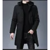 ChaquetasChaqueta larga de invierno con capucha - cremallera - botones