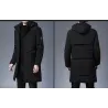 ChaquetasChaqueta larga de invierno con capucha - cremallera - botones