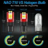 NAO - T10 - W5W - LED - 5W / 6W - auton polttimo - 2 kpl