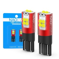 NAO - T10 - W5W - LED - 5W / 6W - lâmpada de carro - 2 peças