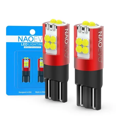 NAO - T10 - W5W - LED - 5W / 6W - auton polttimo - 2 kpl