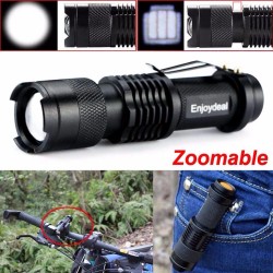 Mini lanterna - super brilhante - foco de zoom ajustável - 2000Lm - CREE Q5 - LED