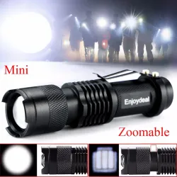 Mini flashlight - super bright - adjustable zoom focus - 2000Lm - CREE Q5 - LEDTorches
