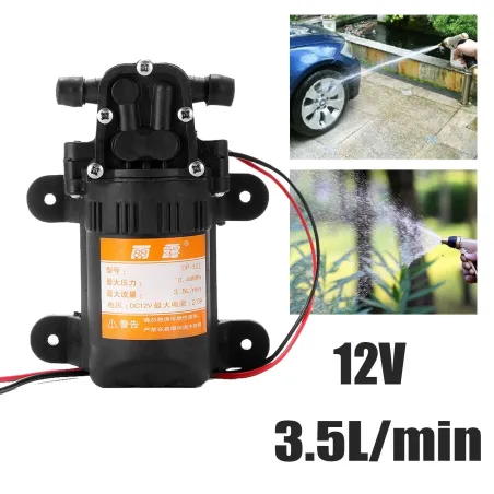 DC 12V - 70PSI - 3,5L/min - elektrisk vannpumpe