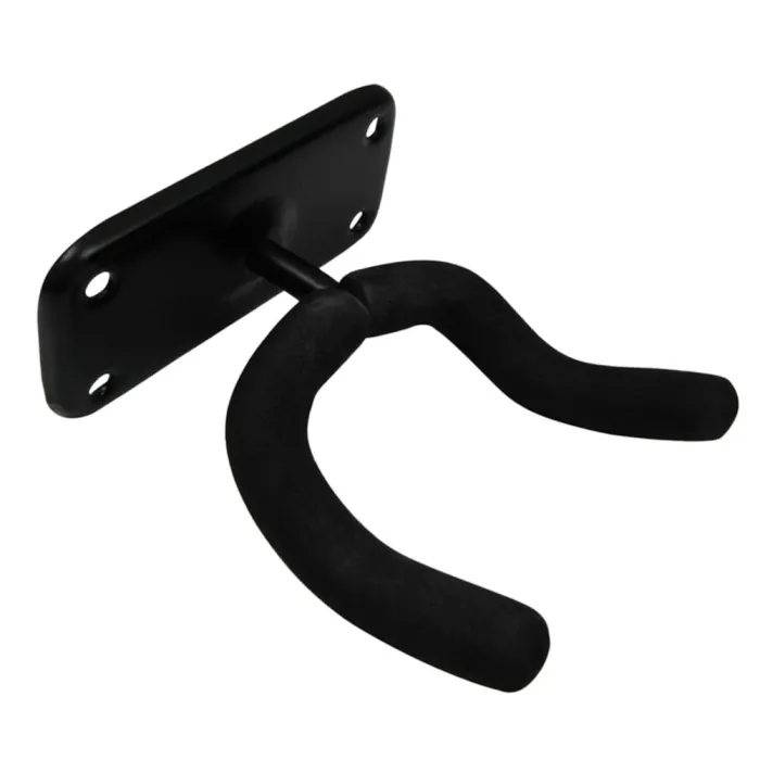 Veggmontert gitarholder - stålkrok - anti-skli