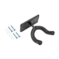 Veggmontert gitarholder - stålkrok - anti-skli