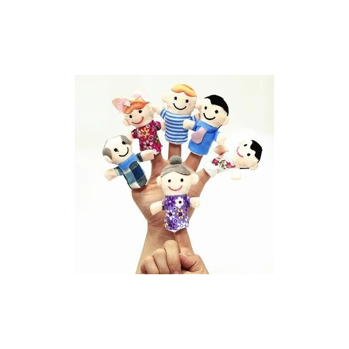 Fingers puppets - cartoon characters - plush kids dolls - 6 piecesBaby & Kids