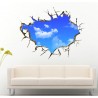 3D błękitne niebo - naklejka na ścianę / sufit - 50 * 70 cmNaklejki Ścienne