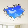 3D sininen taivas - seinä / katto tarra - 50 * 70 cm