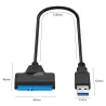 Cabo USB 3.0 para SATA de 22 pinos - SSD de 2,5 polegadas