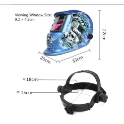 Masque de soudage auto-obscurcissant - Solaire - MIG - MMA - Lucky Speed Ghost