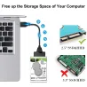 SATA till USB 3.0 / 2.0 / typ-C - kabel - adapter - 2,5 tum extern SSD HDD