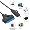 SATA till USB 3.0 / 2.0 / typ-C - kabel - adapter - 2,5 tum extern SSD HDD