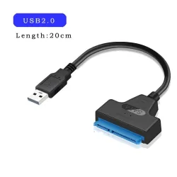SATA till USB 3.0 / 2.0 / typ-C - kabel - adapter - 2,5 tum extern SSD HDD