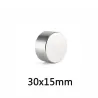 N35 - magnes neodymowy - okrągły cylinder - 30mm * 15mmN35