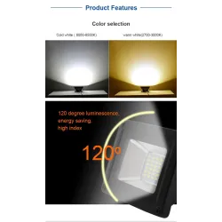 LED flomlys - utendørs arbeidslys - vanntett - 20W - 30W - 50W - 220V