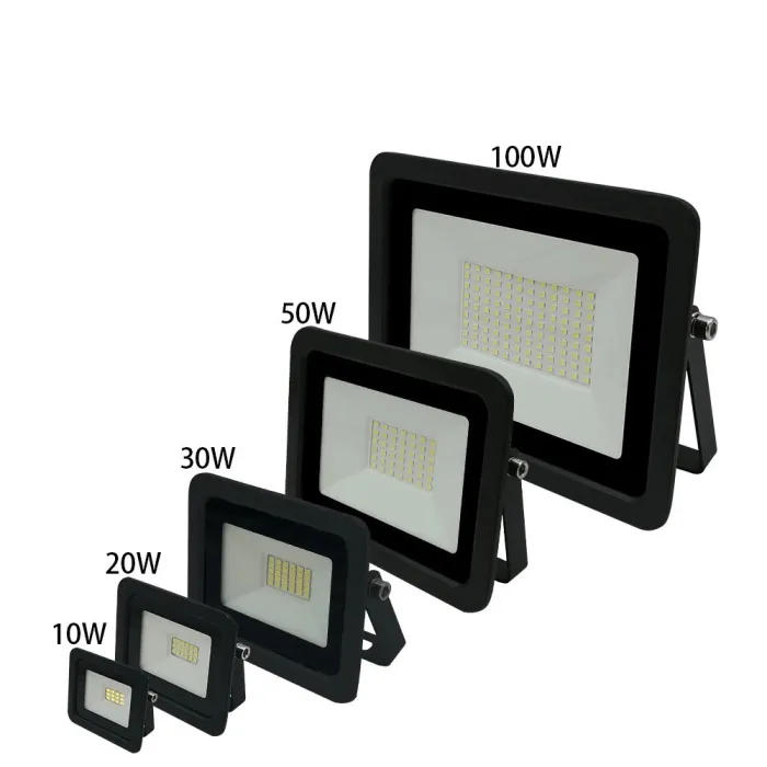 Projecteur LED - réflecteur extérieur - ultra fin - étanche - 220V / 110V - 10W - 20W - 30W - 50W - 100W