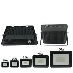 Projecteur LED - réflecteur extérieur - ultra fin - étanche - 220V / 110V - 10W - 20W - 30W - 50W - 100W