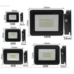 LED-valonheitin - ulkoheijastin - ultraohut - vedenpitävä - 220V / 110V - 10W - 20W - 30W - 50W - 100W