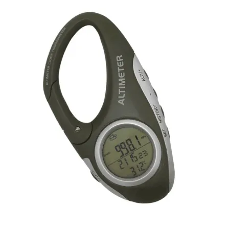 Digitalt LCD display kompass - barometer - med karabinkrok