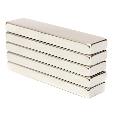 N52 - magnes neodymowy - super mocny prostokątny blok - 40mm * 10mm * 4mm - 5 sztukN52