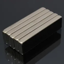 N52 - neodymmagnet - supersterk rektangulær blokk - 40mm * 10mm * 4mm - 5 stk.