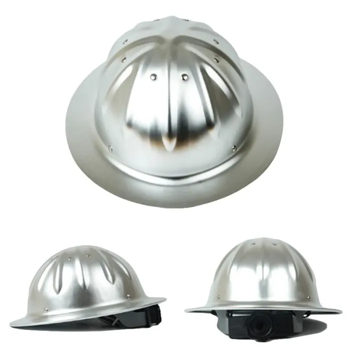 Casque de sécurité en alliage d'aluminium - bord intégral - travail de sécurité