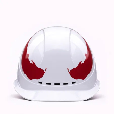 Kask ochronny - oddychający - z taśmą odblaskową - konstrukcja / inżynieria - bezpieczeństwo pracyBezpieczeństwo & ochrona
