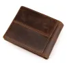 Portefeuille homme élégant - cuir de vachette véritable