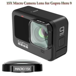 4K HD 15X makrokameralinse - optisk glass - for GoPro Hero 9 Black Action Camera