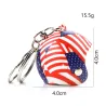 Keychain with motorcycle helmet - flame - ladybug - yellow stripesKeyrings
