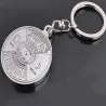 50 års evighetskalender - sølv rund nøkkelring