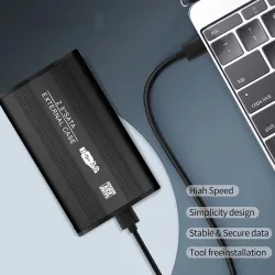 TISHRIC - SSD / HDD case - external enclosure - 2.5 inch SATA to USB 3.0 / USB 2.0HDD case
