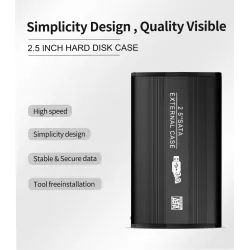 TISHRIC - case SSD / HDD - gabinete externo - SATA de 2,5 polegadas para USB 3.0 / USB 2.0