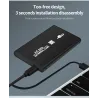 TISHRIC - case SSD / HDD - gabinete externo - SATA de 2,5 polegadas para USB 3.0 / USB 2.0